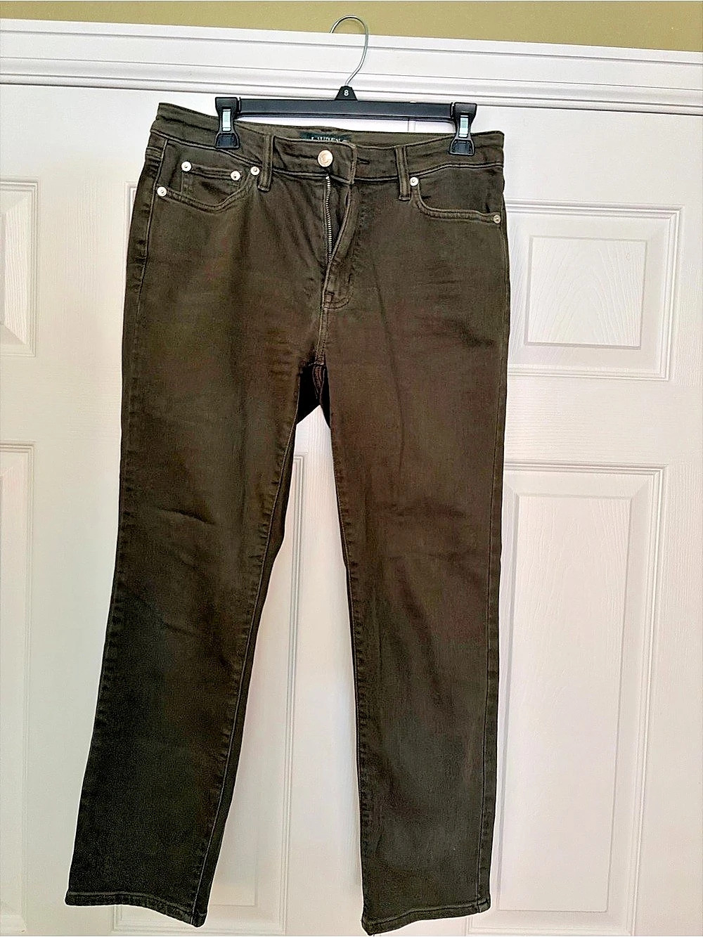 Lauren Ralph Lauren Straight Leg Jeans in Brown Size 8 Like New
